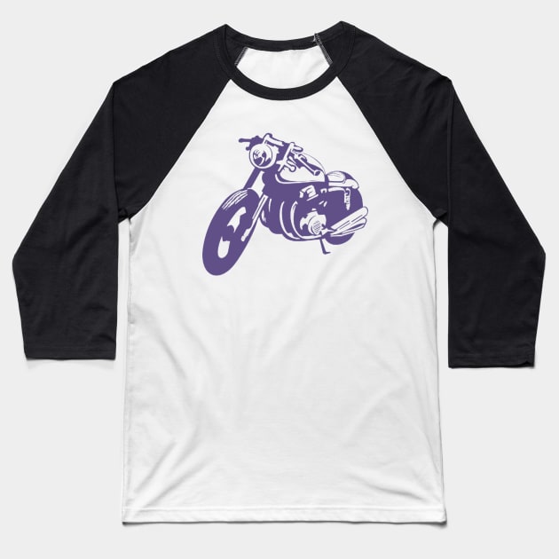 Cool Motorcycle Artwork Baseball T-Shirt by kriitiika